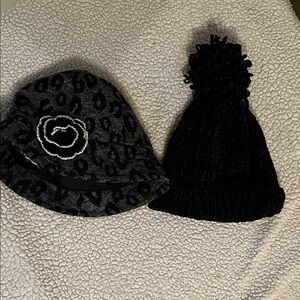 Stylish Black and Gray Women's Hats